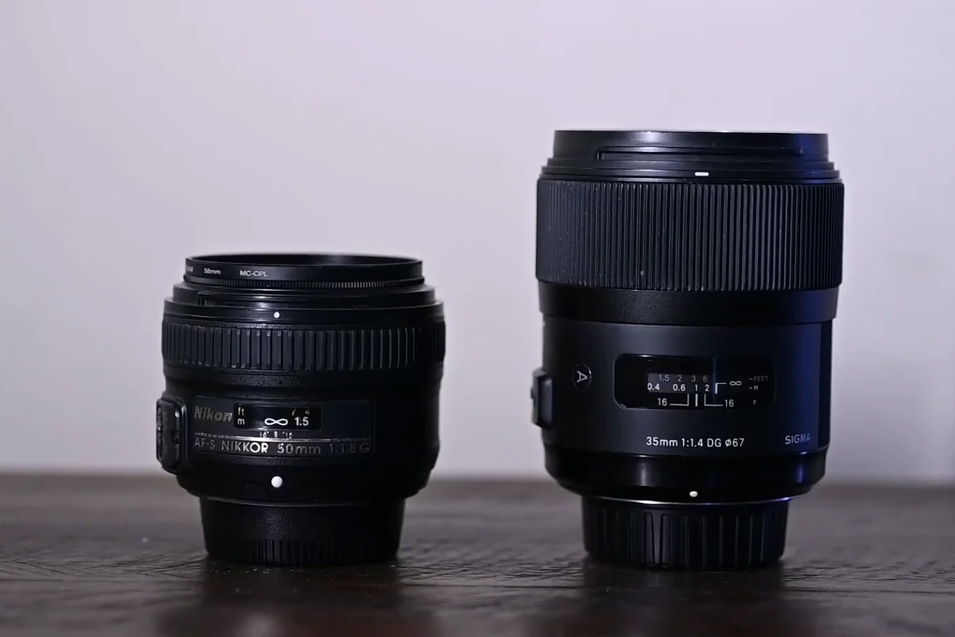 Rear mount view of the Sigma 35mm Art lens showing metal construction