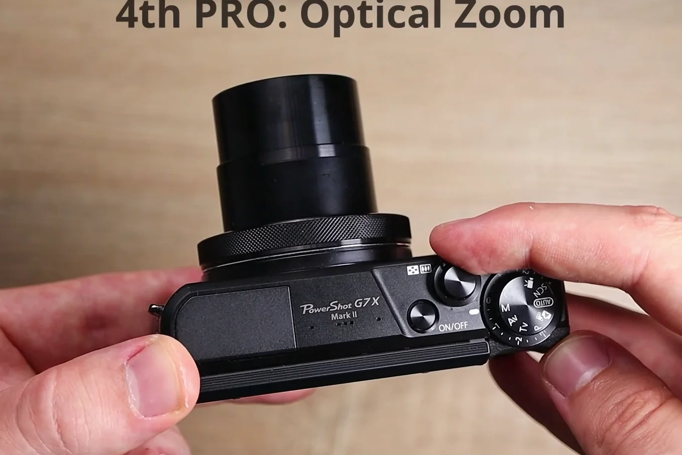 Close up of the Canon Zoom Lens 4.2x IS